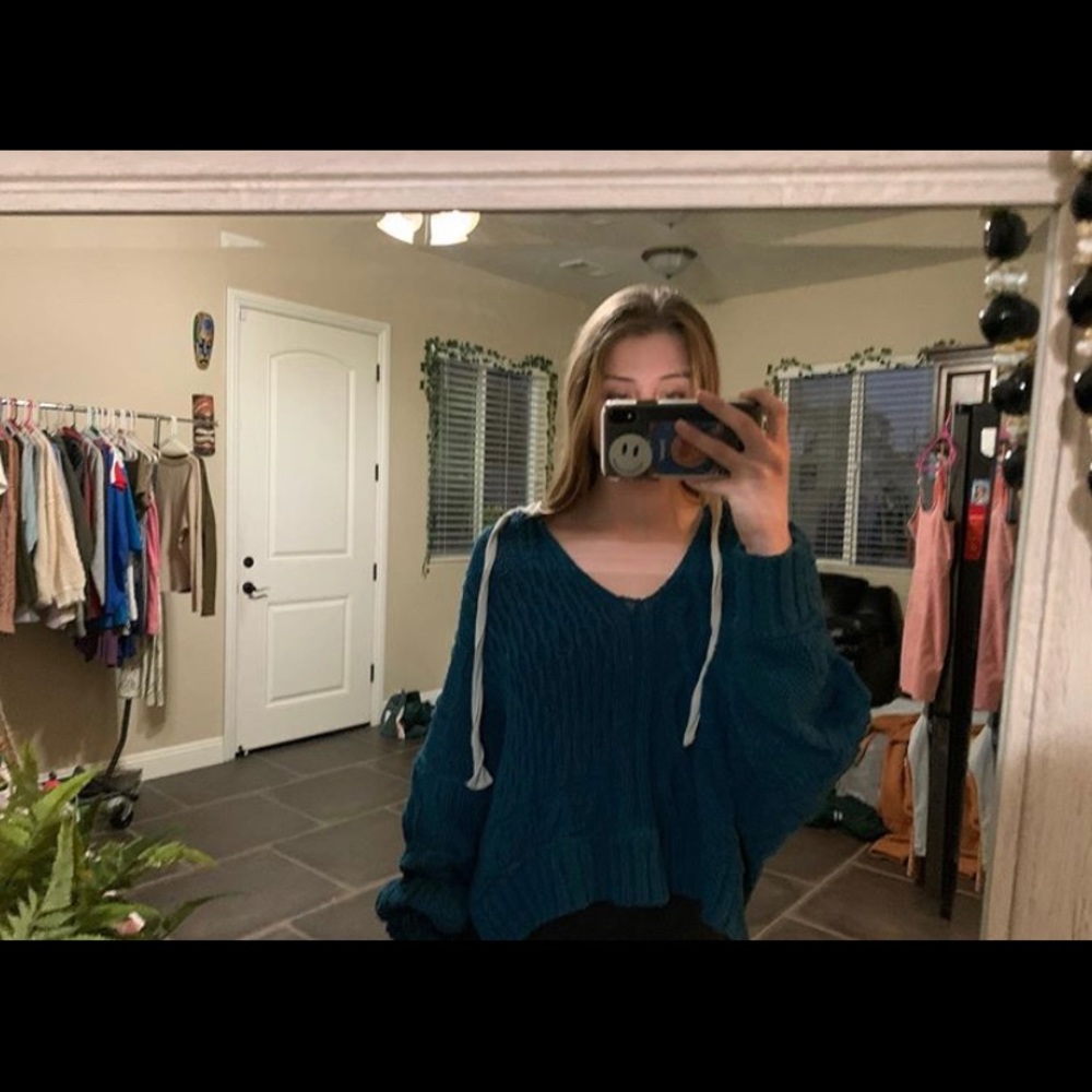 Free people oversized hooded sweater